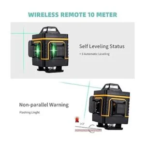 16 líneas 4D nivel láser autonivelante 4x360 línea cruzada_4