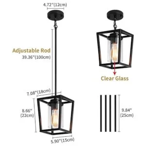 Lámpara colgante ligera para casa de campo o para isla de_5