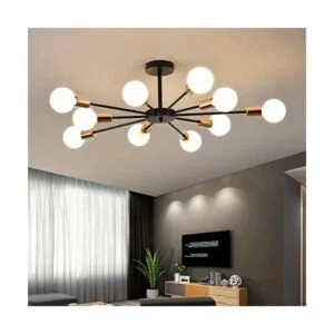 Lámpara de techo moderna de montaje empotrado con arte de_1