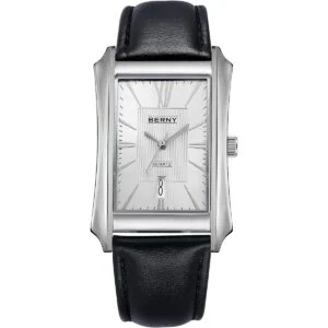 Berny Relojes de cuarzo casuales para hombre caja de_1