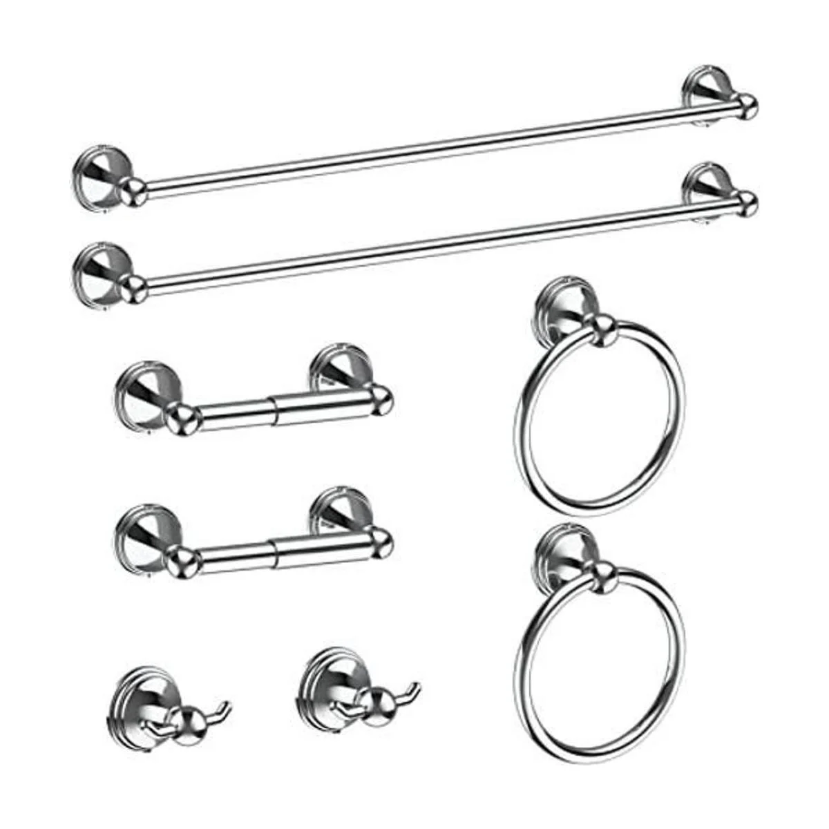 Toalleros para baño kit de accesorios de baño juego de 8_1