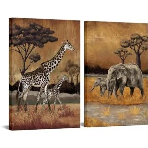 FuShvre frica 2 piezas de arte de pared para mamá y_1