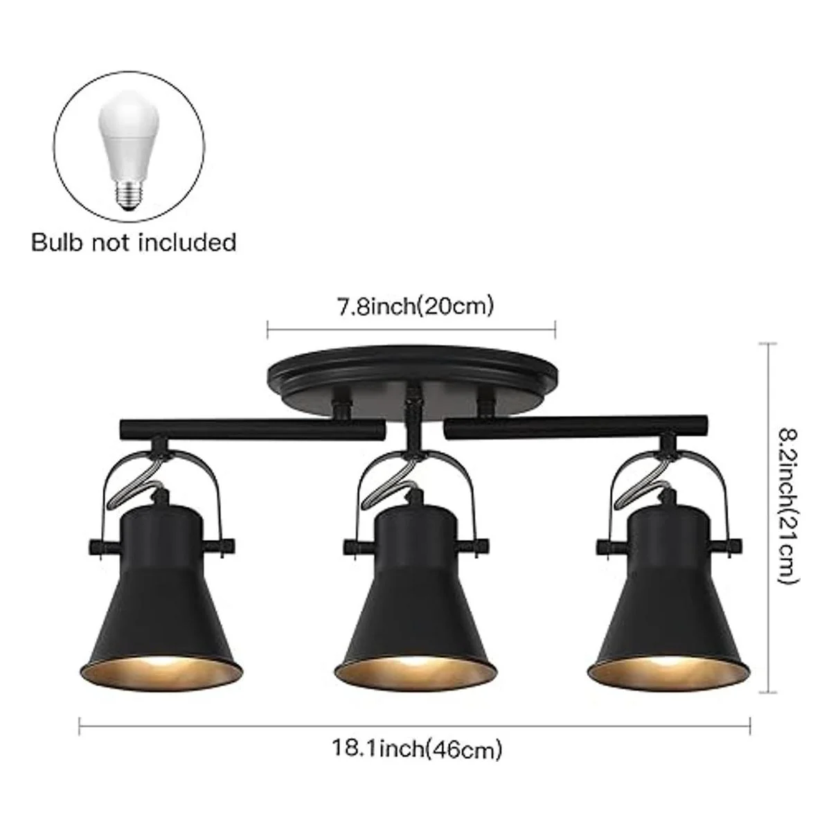 SEEBLEN Accesorios de iluminación de pista de techo de 3_3