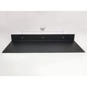 EADOT Estante flotante de metal negro mate 24 x 8_5