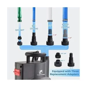 FLUENTPOWER Bomba de sumidero de 12 HP 2500 GPH_6