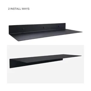 EADOT Estante flotante de metal negro mate 24 x 8_4