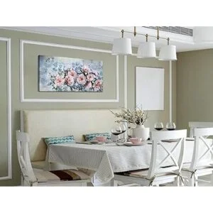 Acocifi Lienzo de peonía para pintura de flores arte de_5