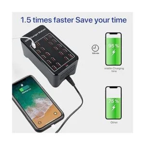 Cargador de 30 puertos estación de carga USB cargador_5