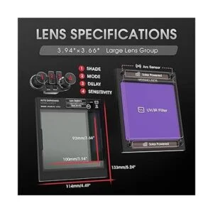 YESWELDER Casco de soldadura de oscurecimiento automático_5