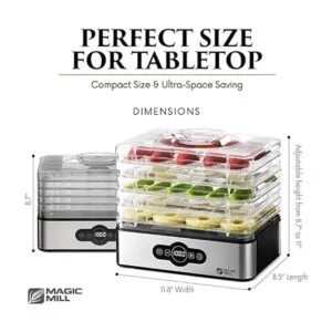 Magic Mill Máquina deshidratadora de alimentos 5_3