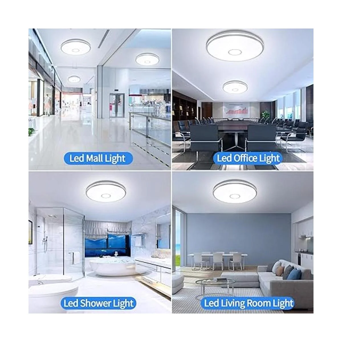 Airand Lámpara de techo LED de montaje empotrado de 5000_3