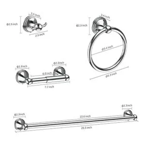 Toalleros para baño kit de accesorios de baño juego de 8_6