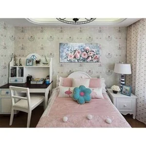 Acocifi Lienzo de peonía para pintura de flores arte de_3