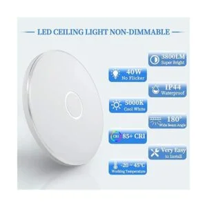 Airand Lámpara de techo LED de montaje empotrado de 5000_2