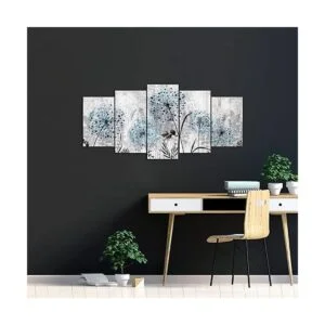 RnnJoile 5 piezas de arte de pared de diente de león_2