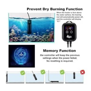 AQQA Calentador sumergible para acuario 100 W200 W300_4