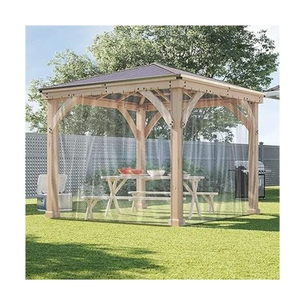 Lona impermeable transparente de 6 x 13 pies lona de PVC_5
