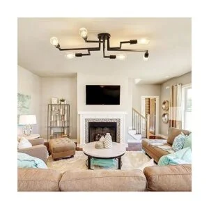 ZGLAOJT Lámpara de techo de 6 luces lámpara de techo_6