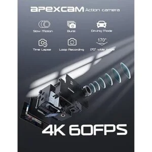 Nuevo 2022 Apexcam 4K 60FPS Cámara de acción EIS_2