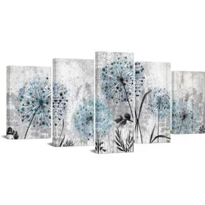 RnnJoile 5 piezas de arte de pared de diente de león_1