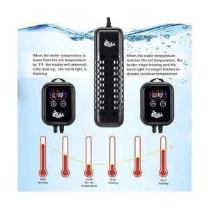 AQQA Calentador sumergible para acuario 100 W200 W300_3