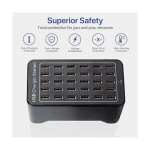 Cargador de 30 puertos estación de carga USB cargador_3