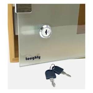 Toughty Gabinete médico con cerradura de bambú para_4