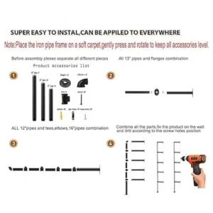 Soporte industrial para estante de tubería de hierro para_4