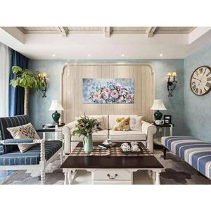 Acocifi Lienzo de peonía para pintura de flores arte de_4