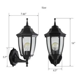 Haolaike Paquete de 2 lámparas impermeables para_2