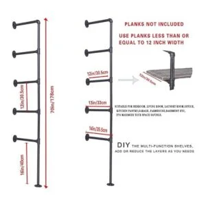 Soporte industrial para estante de tubería de hierro para_2