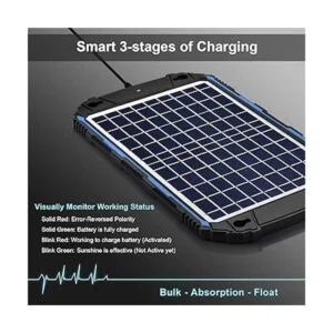 SUNER POWER Cargador y mantenedor de batería solar de 10 W_3