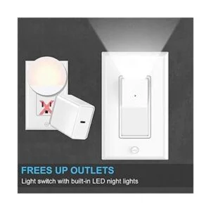 SOZULAMP Paquete de 10 interruptores de luz de pared de 3_4