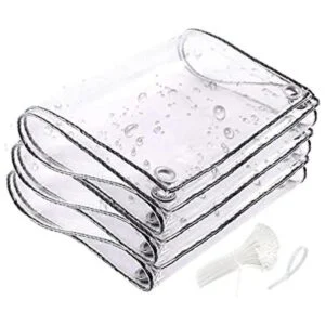 Lona impermeable transparente de 6 x 13 pies lona de PVC_1