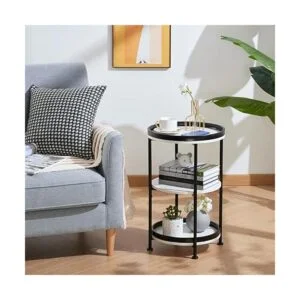 Dulcii Mesa auxiliar redonda industrial mesa auxiliar_5