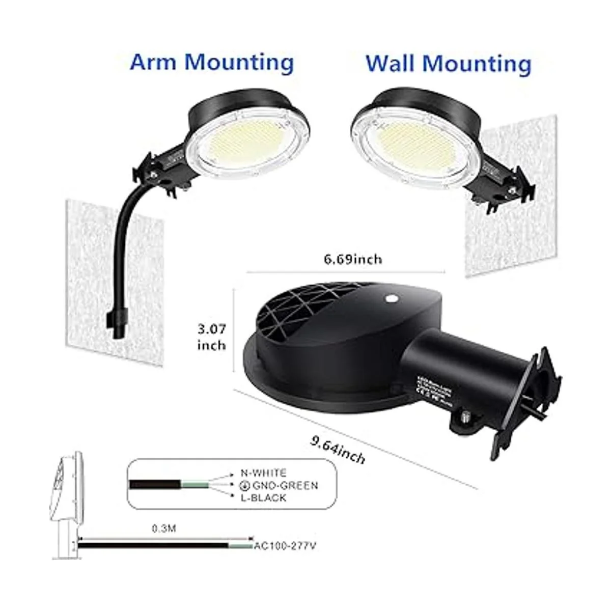 SERWING Luz LED de granero de 120 W Iluminación LED para_6
