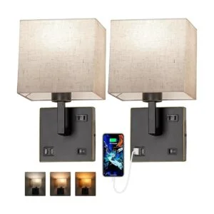 Aplique de pared luz de montaje en pared con puerto USB_1