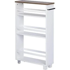 UTEX Carrito de almacenamiento delgado de cocina de 4_1