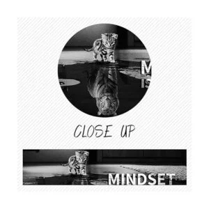 5 piezas de arte de pared inspirador Mindset Is Everything_6