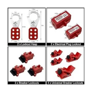 Kit de etiquetado de bloqueo eléctrico Loto Bloqueo de_4