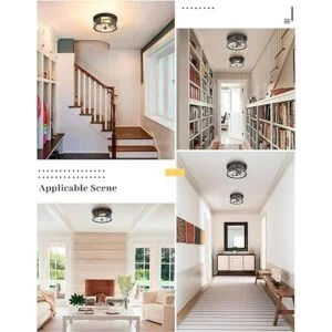 EAPUDUN Lámpara de techo de montaje empotrado de 12_2