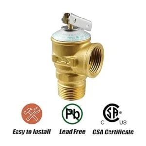 Kit de válvula de servicio de calentador de agua sin_4