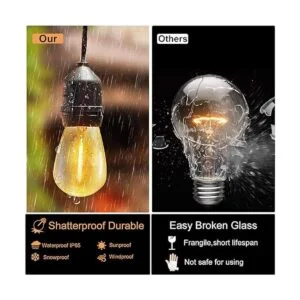 Cadena de luces LED para exteriores de 100 pies con 30_2