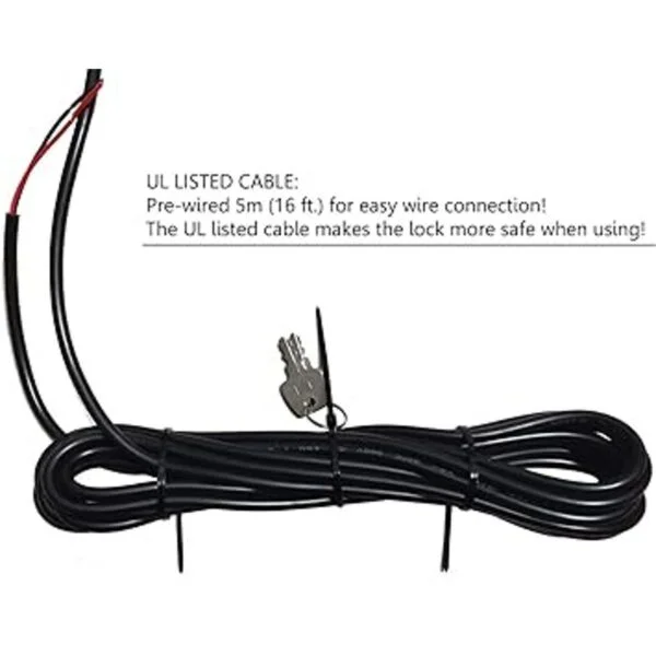 Mageway 24VDC Cerradura de compuerta eléctrica automática_2