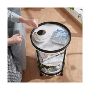 Dulcii Mesa auxiliar redonda industrial mesa auxiliar_2