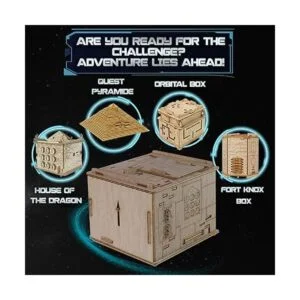 ESC WELT Caja espacial caja de rompecabezas de madera de_6