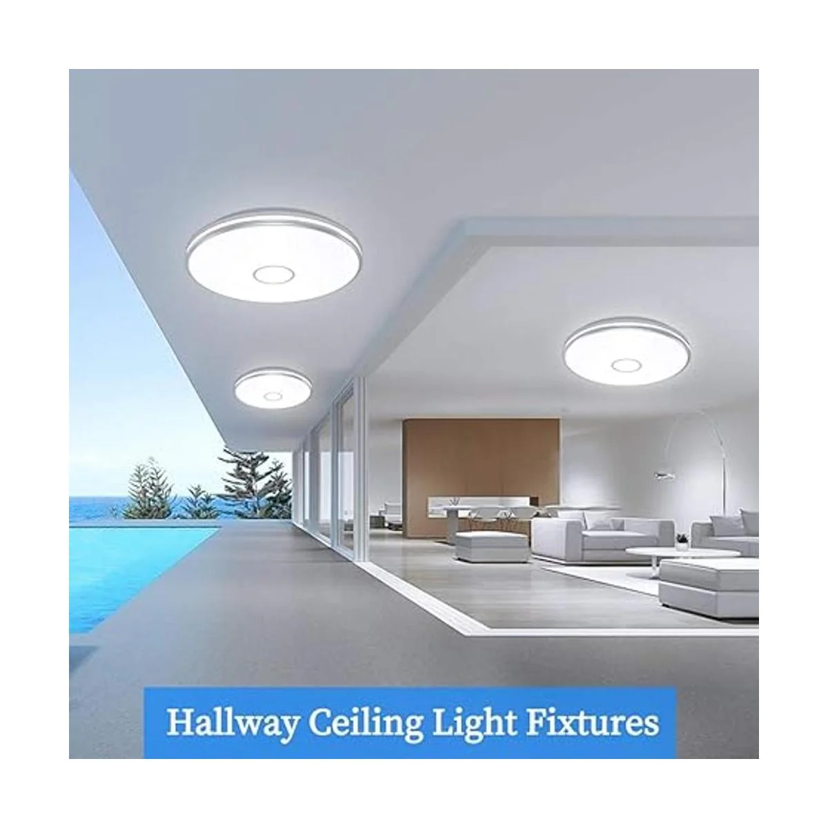 Airand Lámpara de techo LED de montaje empotrado de 5000_4