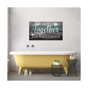 Lienzo con citas inspiradoras para pared diseño rústico_4