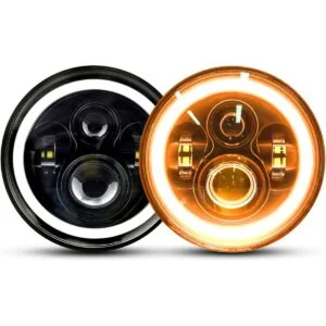 Linterna LED redonda de 7.0 in compatible con Wrangler JK_1