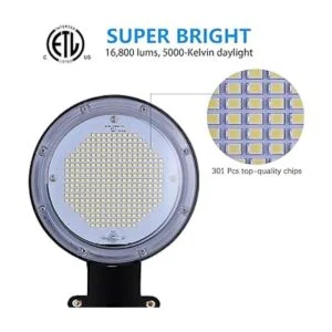 SERWING Luz LED de granero de 120 W Iluminación LED para_2